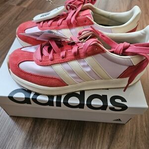 Women's Adidas Run 70s 2.0 Pink and Red Sneakers